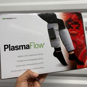 PlasmaFlow Mobile Limb Compression Device - Black and Gray